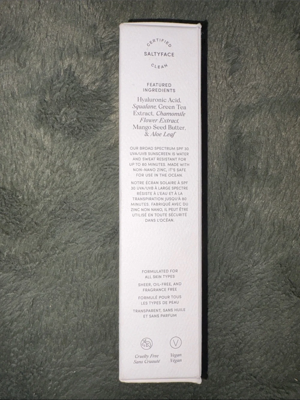 NWT Saltyface Daily Sun Shield Mineral Sunscreen SPF 30